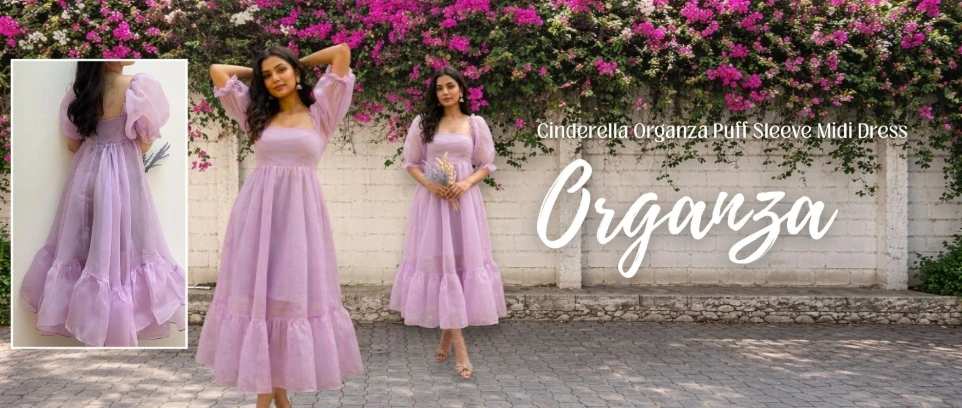 Organza Ruffle Dress