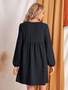 Northline Crepe Bishop Sleeve Smock Dress