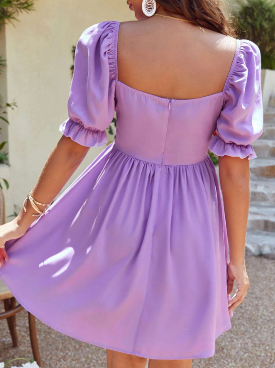 Northline Couture Lavender Ruffle Dress