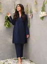 Navy Blue Casual Kurta Pant Set for Women