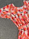 Northline Orange Cotton A-line Dress