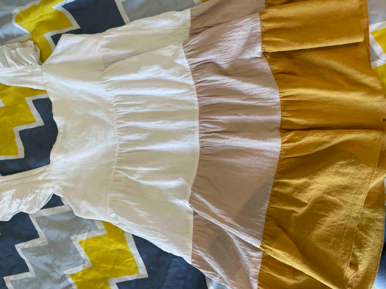 Northline Colorblock Butterfly Sleeve Dress