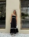 northline balck zigzag trendy dress.webp
