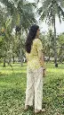 Northline green Printed Cotton Co-ord Set for Women – Casual Summer Wear Kurta & Wide-Leg Pants 3.webp
