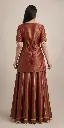 royal-brown-FandySilk-Lehenga-top-Set-northlinestore.com-back.webp