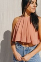 Northline chic and stylish halter neck crop top