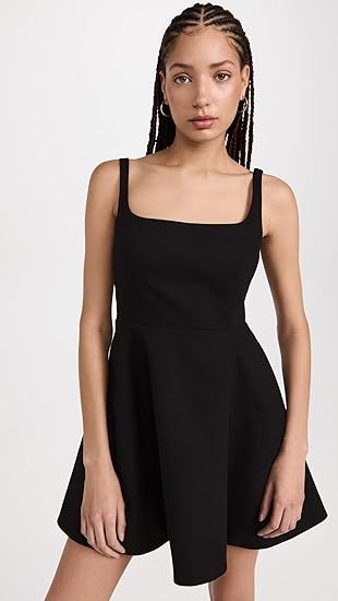 Northline Women's Black Flare Mini Dress