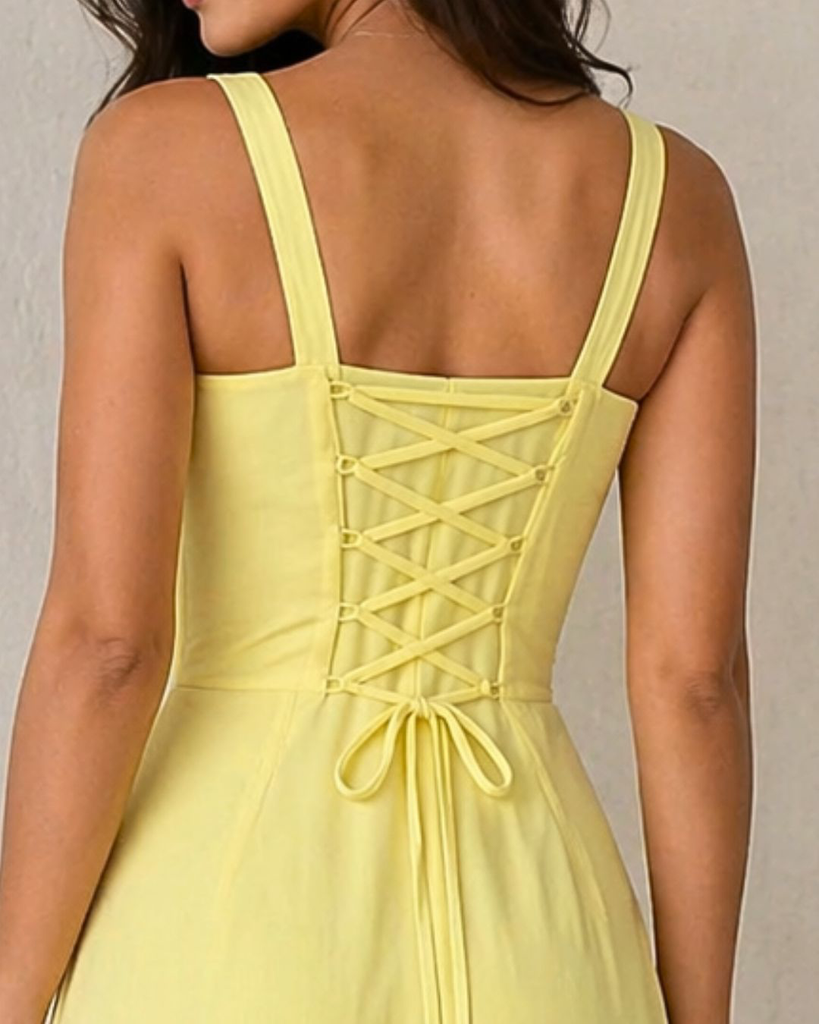 Yellow sleeveless midi - 4.webp