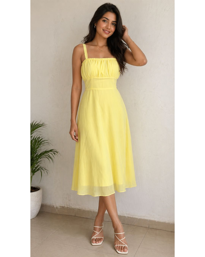 Yellow sleeveless midi - 1.webp