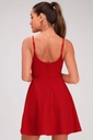 Northline Red Mini Skater Dress