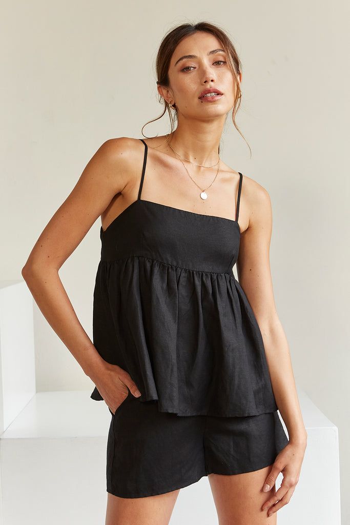 Northline CottonLinen-Blend Top and Shorts Set