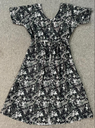 Northline Black Cotton A-line Dress