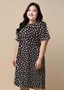 Northline Daisy Print Plus Size Midi Dress