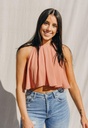 Northline chic and stylish halter neck crop top
