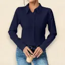 Northline Women's Solid Oversized Cotton Shirt | Long Sleeve Button-Down Casual Shirt | Lightweight Summer Layer