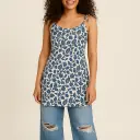 Blue Floral Rayon Cotton Short Kurti – Breezy & Elegant Everyday Wear