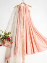 Georgette Work Anarkali With Embroiderd Net Dupatta - Wedding Suit Fully Stitched 