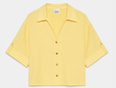 Northline Women’s Butter Yellow Cropped Shirt