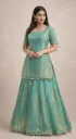 Northline Pure Fandy Silk Kurti & Lehenga Suit Set | Elegant Indian Festive Wear for Women
