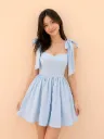 Northline Bluebell Bow Shoulder Mini Dress