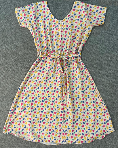 [NC10060] Northline Tropical Cotton A-line Dress