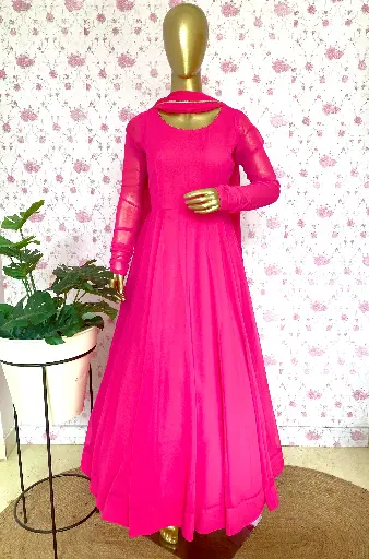 Chiffon Blend Anarkali & Dupatta