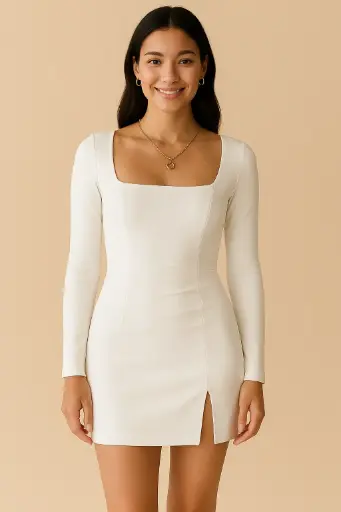 Northline Women’s Sexy Long Sleeve Bodycon Mini Dress